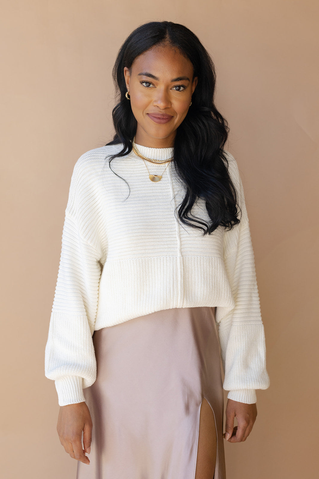 mode, callie ribbed knit sweater