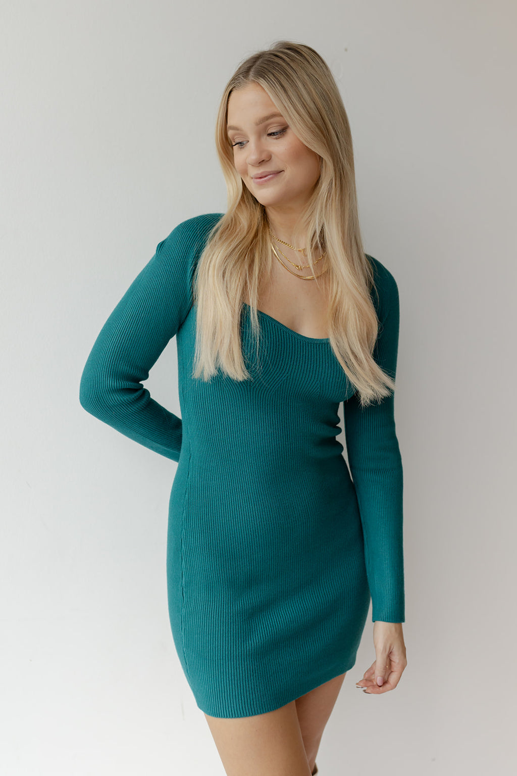 mode, kallie sweater mini dress