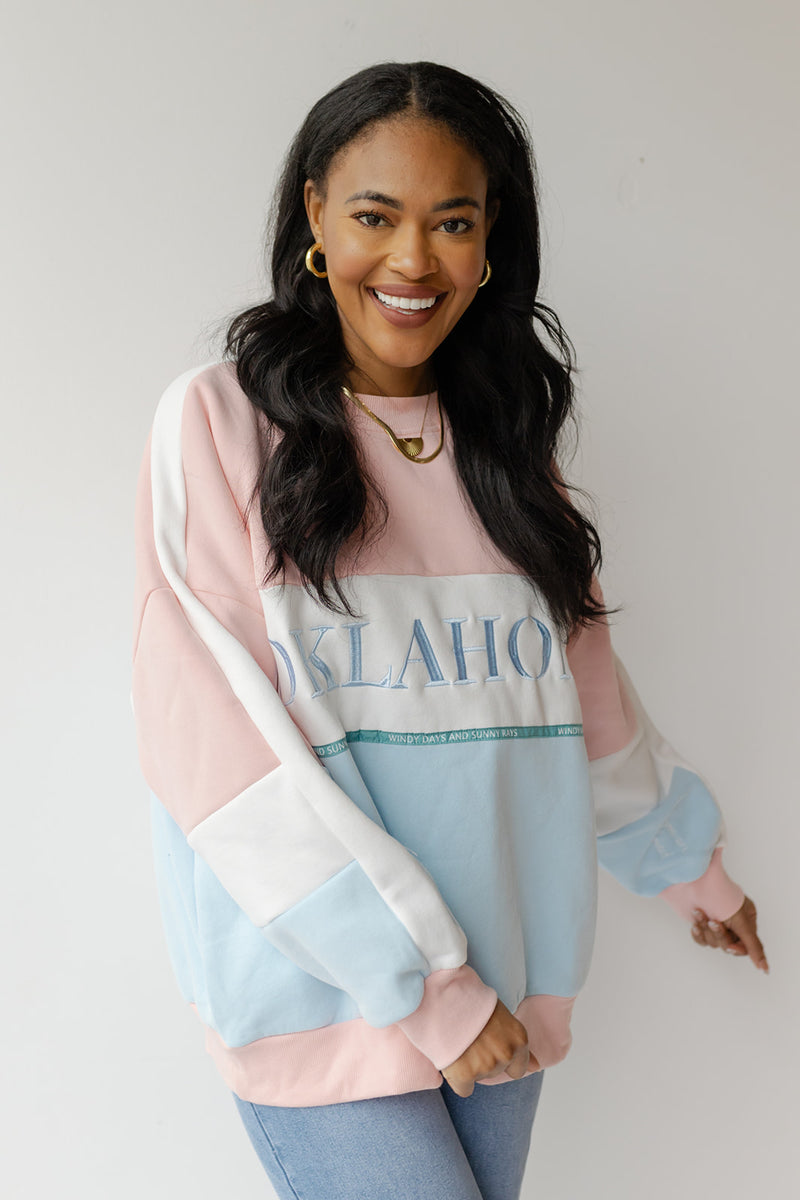 mode, oklahoma windy days sweatshirt