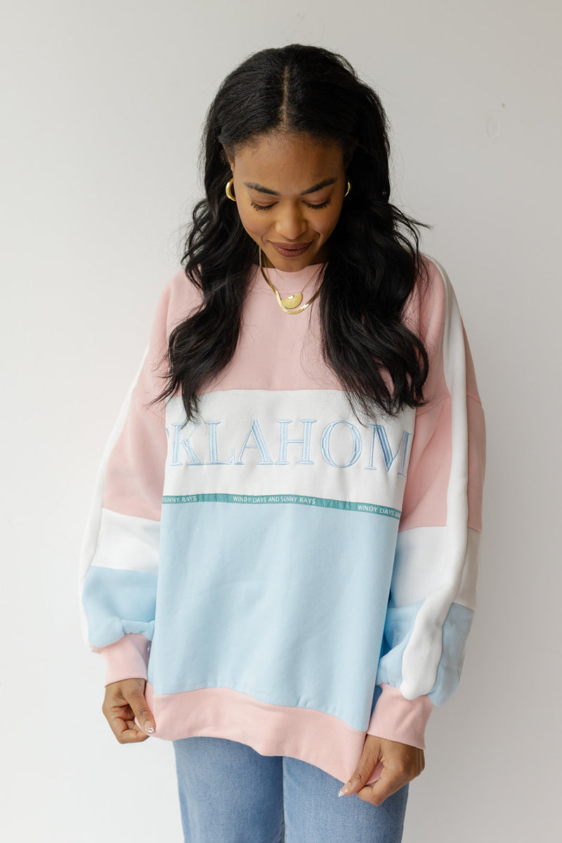 mode, oklahoma windy days sweatshirt