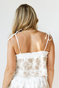 mode, lucia embroidery top