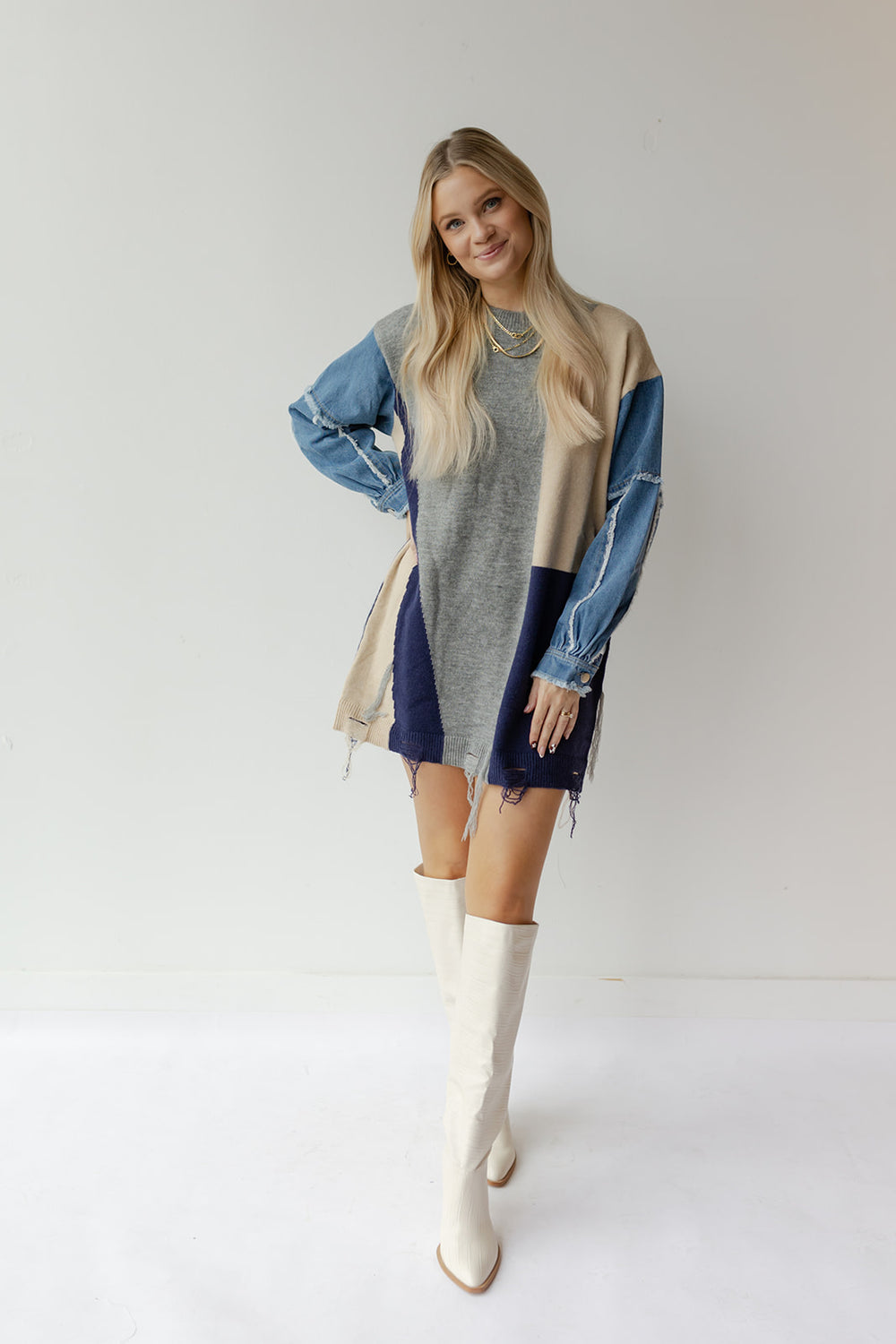 grey + denim