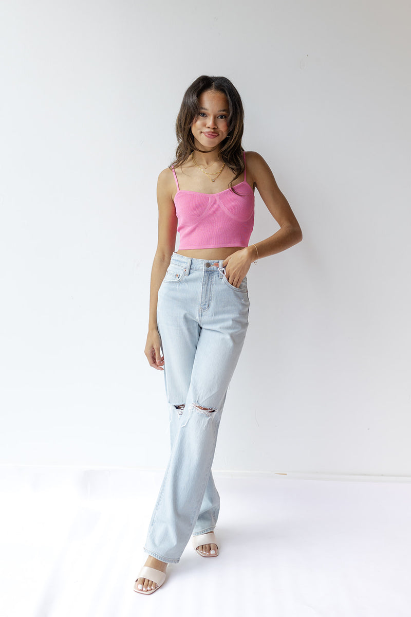 mode, sundaze high rise straight jean