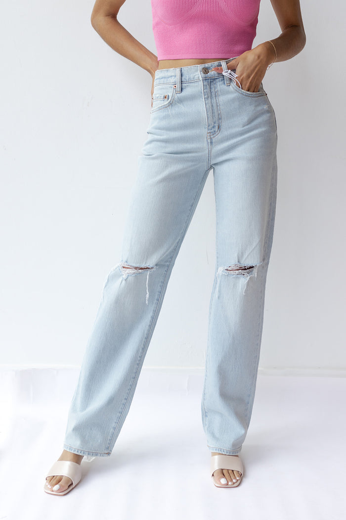 mode, sundaze high rise straight jean