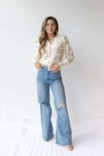 mode, mina fringe cardigan