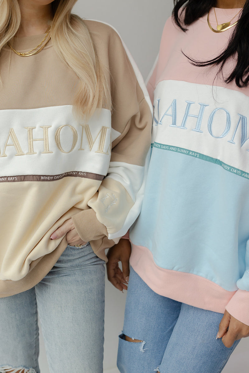 mode, oklahoma windy days sweatshirt