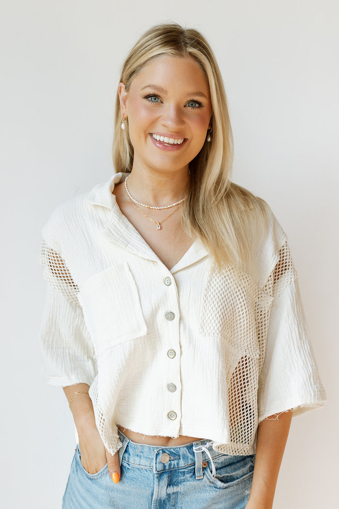 mode, ivy mesh top