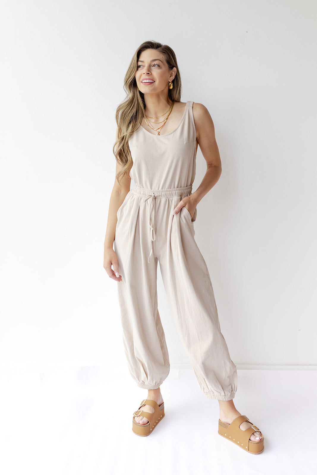 mode, reina tank jumpsuit