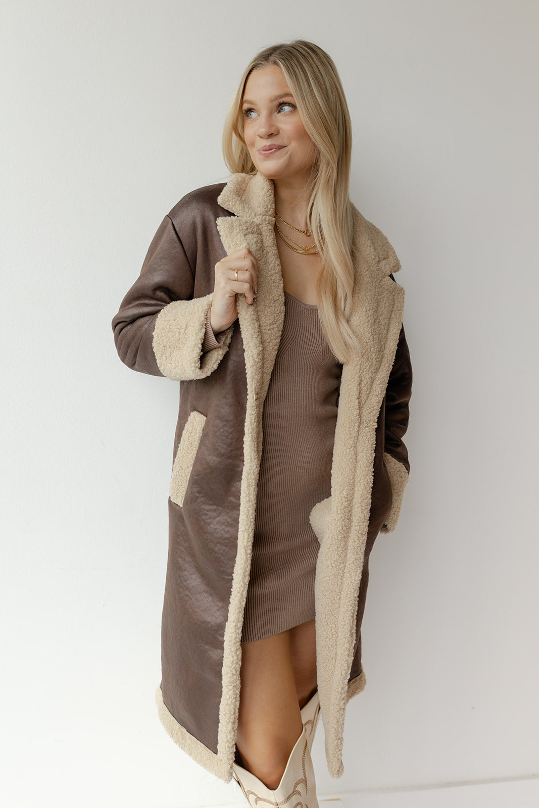 mode, retro revival sherpa jacket