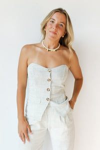 mode, pin stripe top