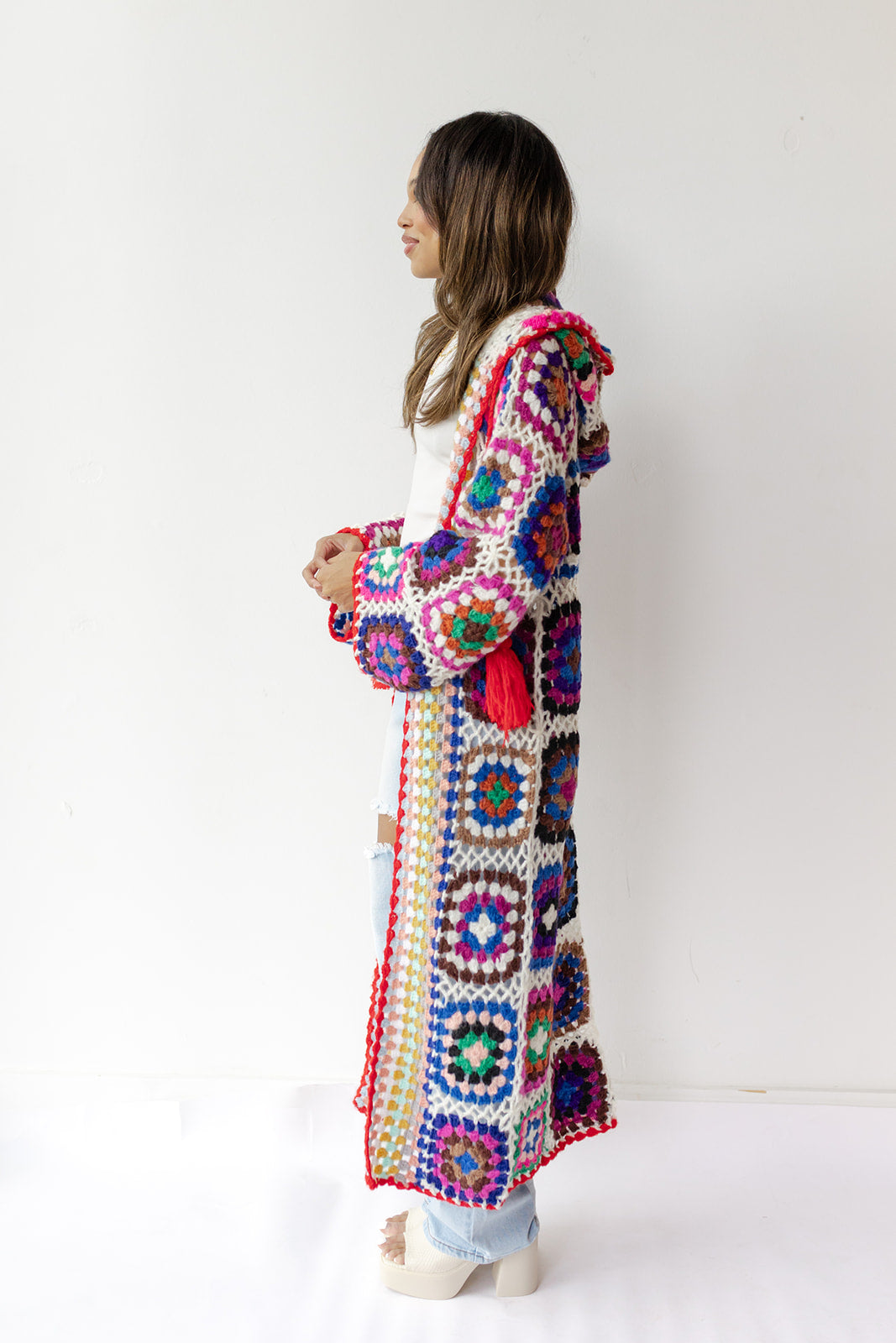 mode, harmony patch cardigan
