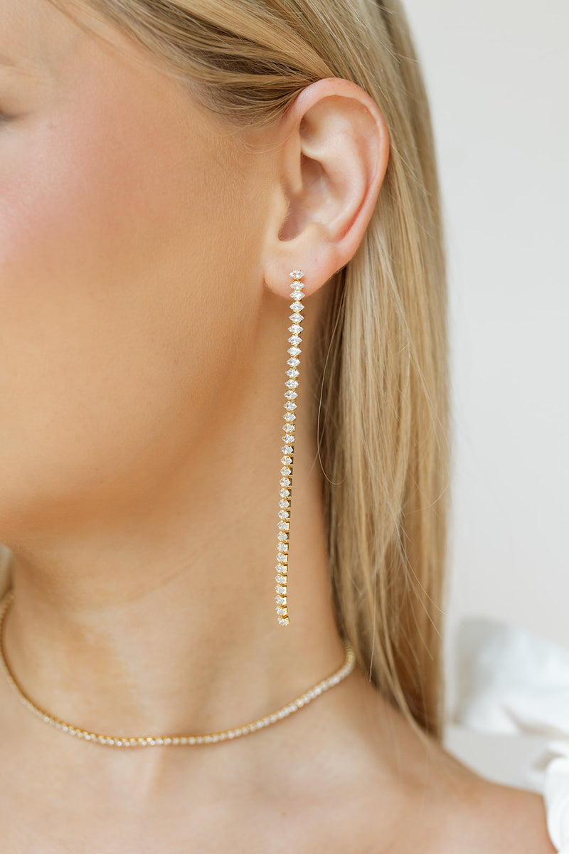 mode, mila drop earrings