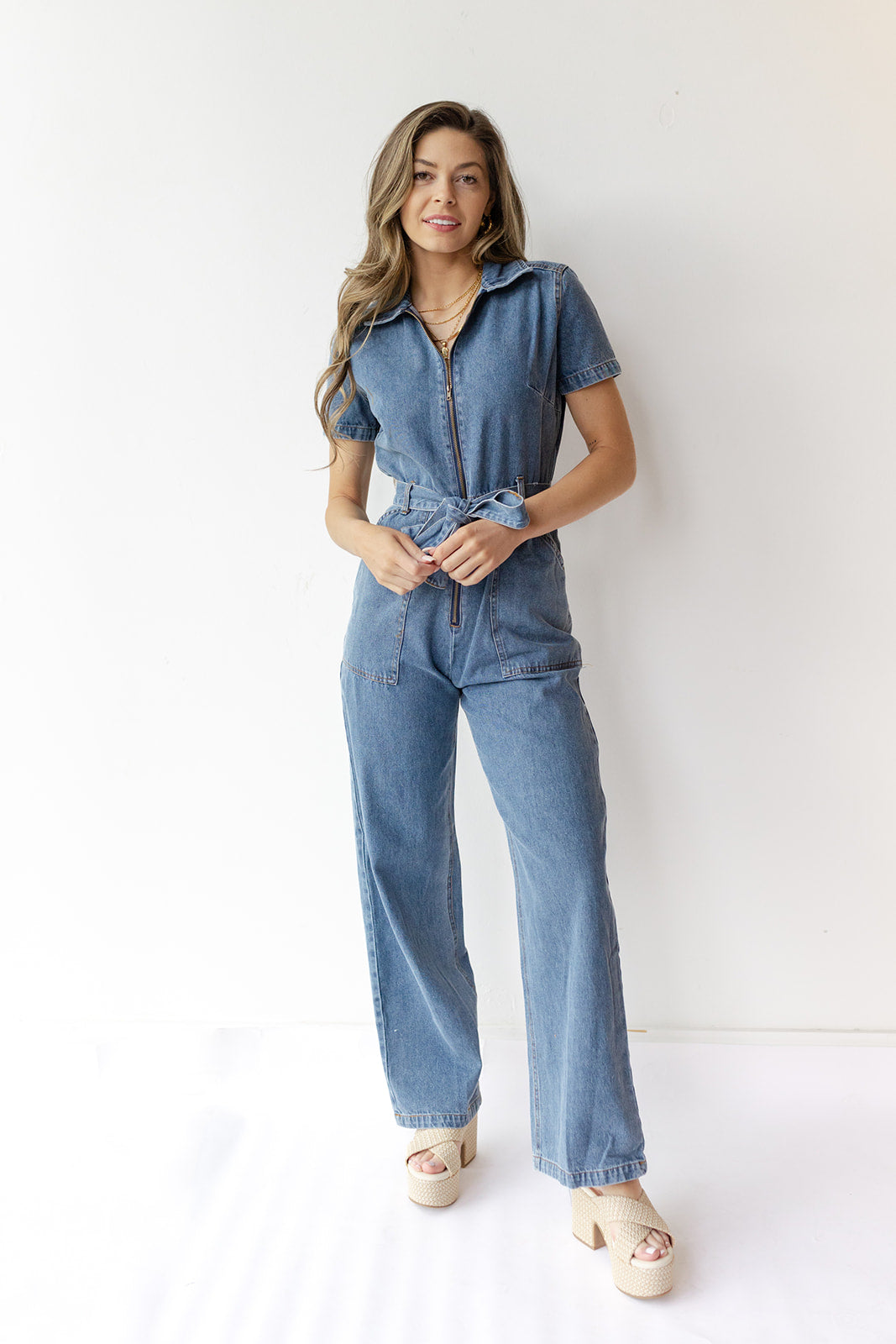 mode, ashton denim jumpsuit