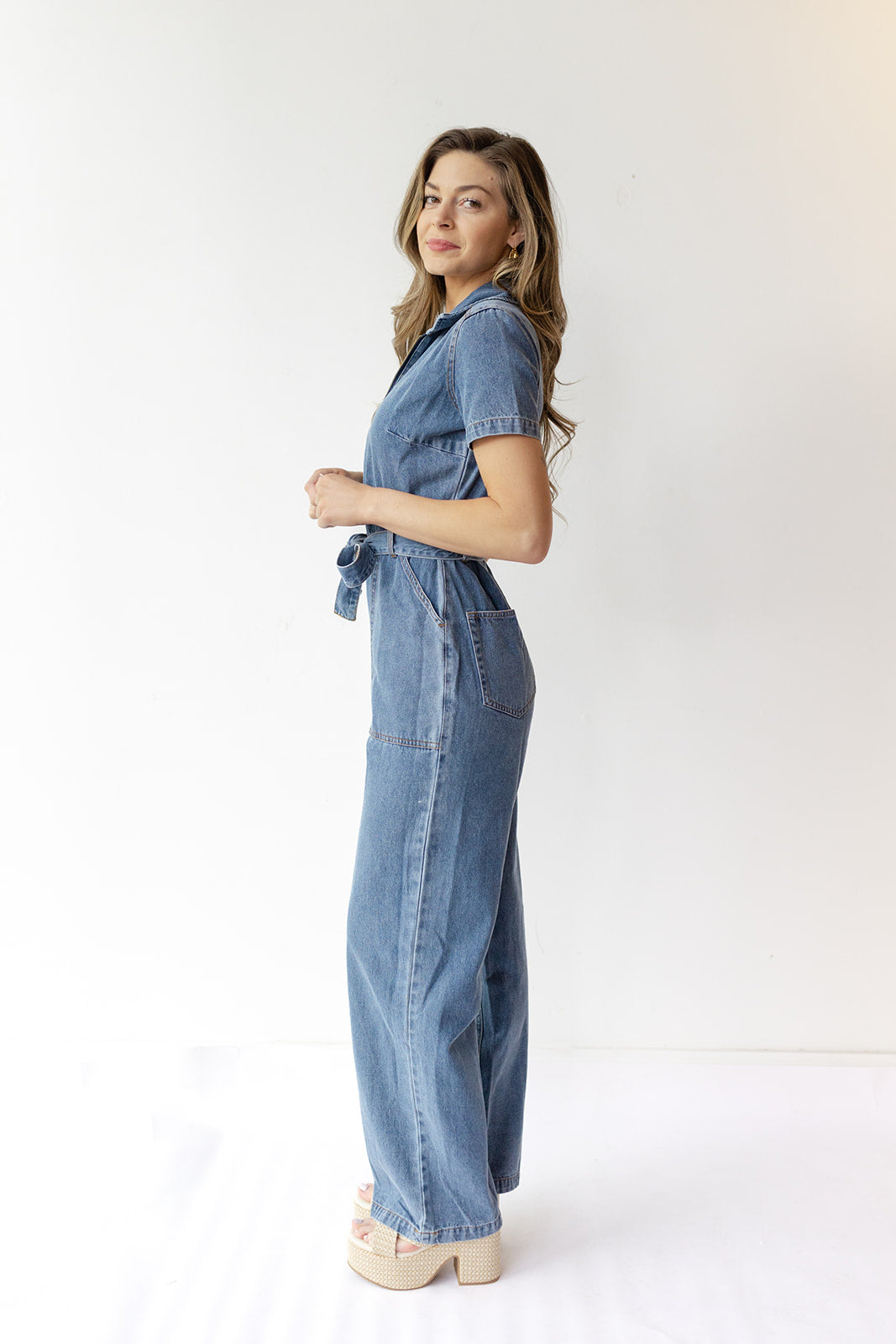 mode, ashton denim jumpsuit