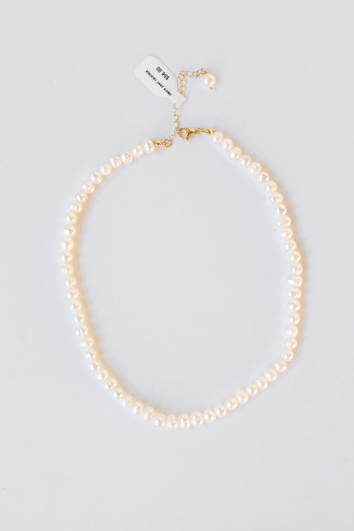 mode, cassie pearl necklace
