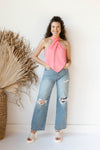 mode, that girl satin halter top