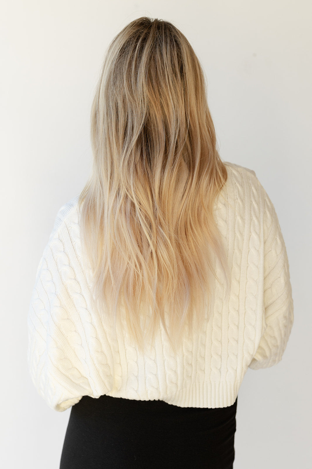 mode, andrea cableknit crop sweater