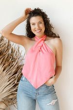 mode, that girl satin halter top