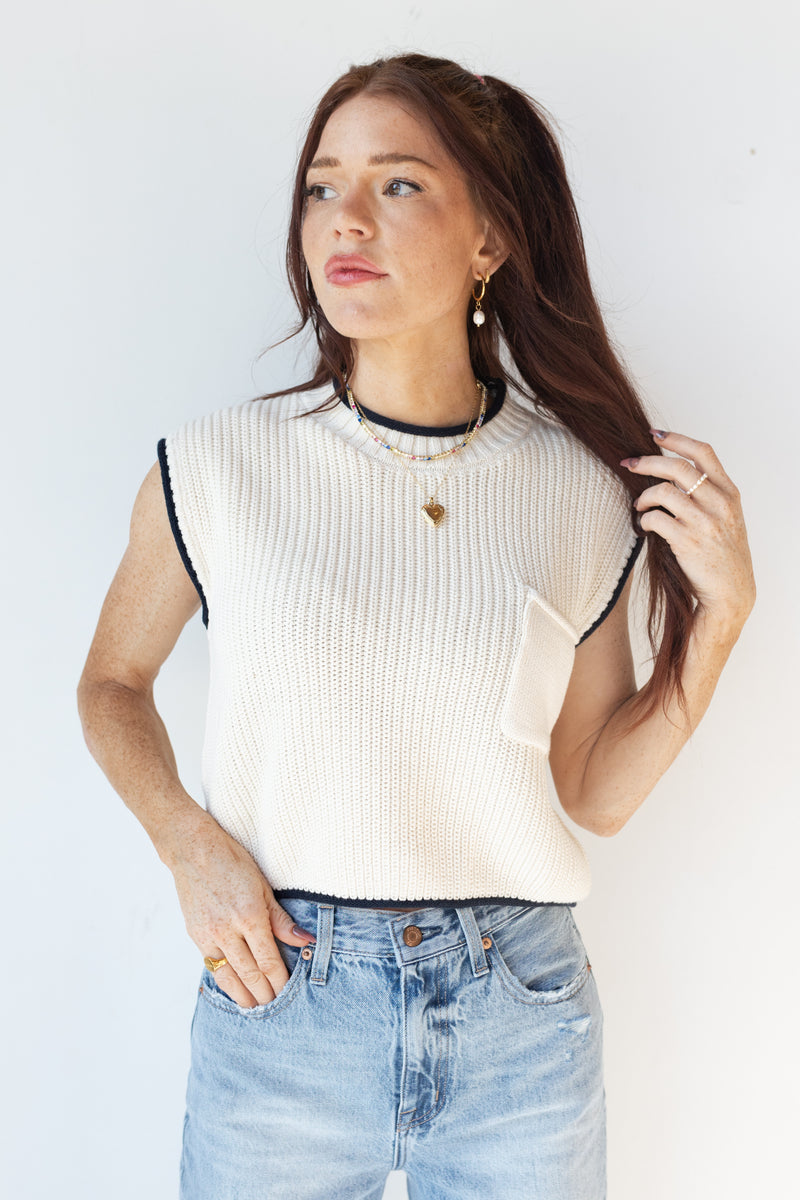 mode, neriah knit top