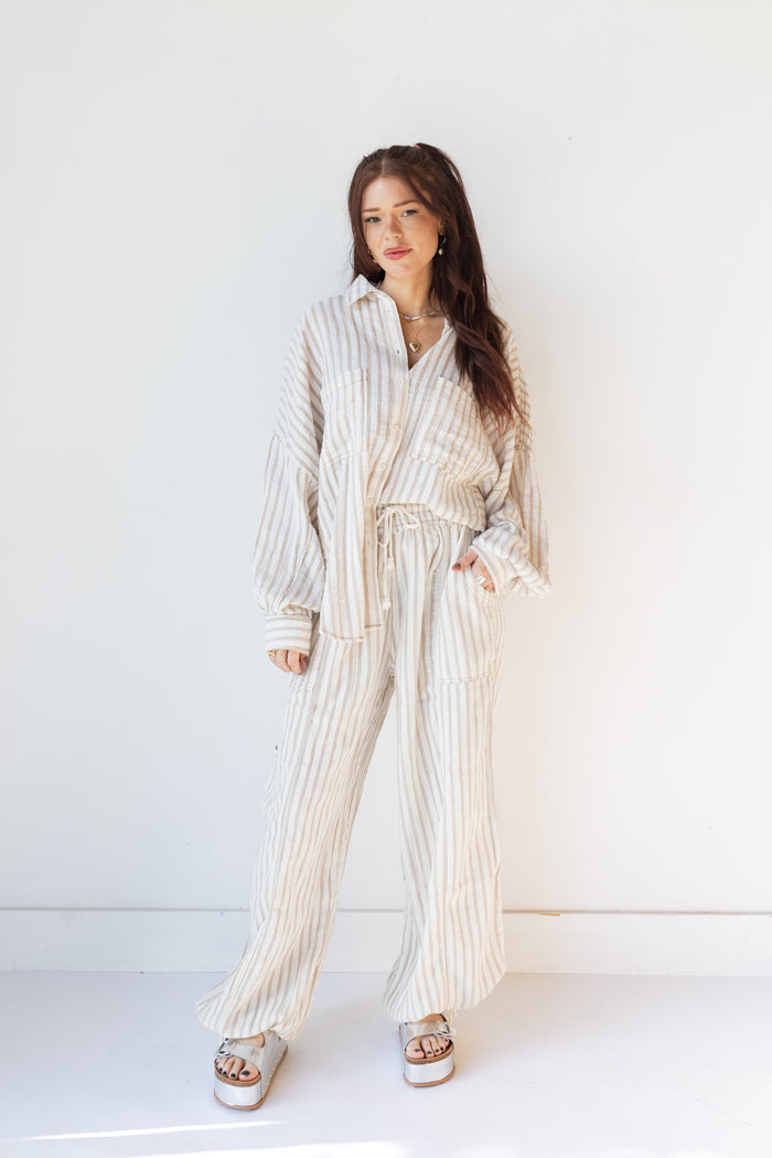 mode, amelia stripe pants