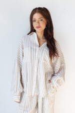 mode, amelia striped top