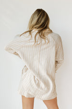 mode, emilia button down top