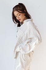 mode, amelia striped top