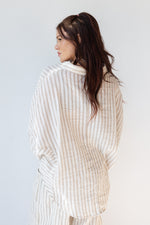 mode, amelia striped top