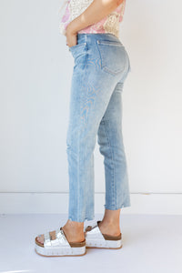 mode, monroe high rise crop jean
