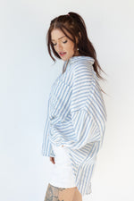 mode, amelia striped top