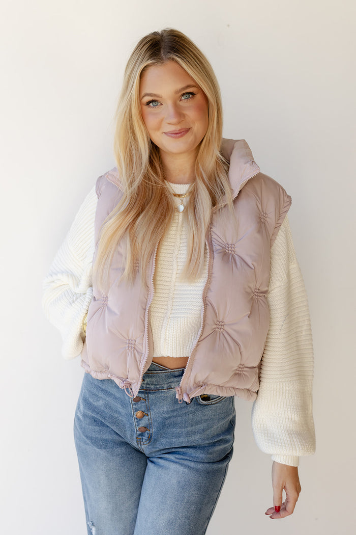 mode, kallie puffer vest