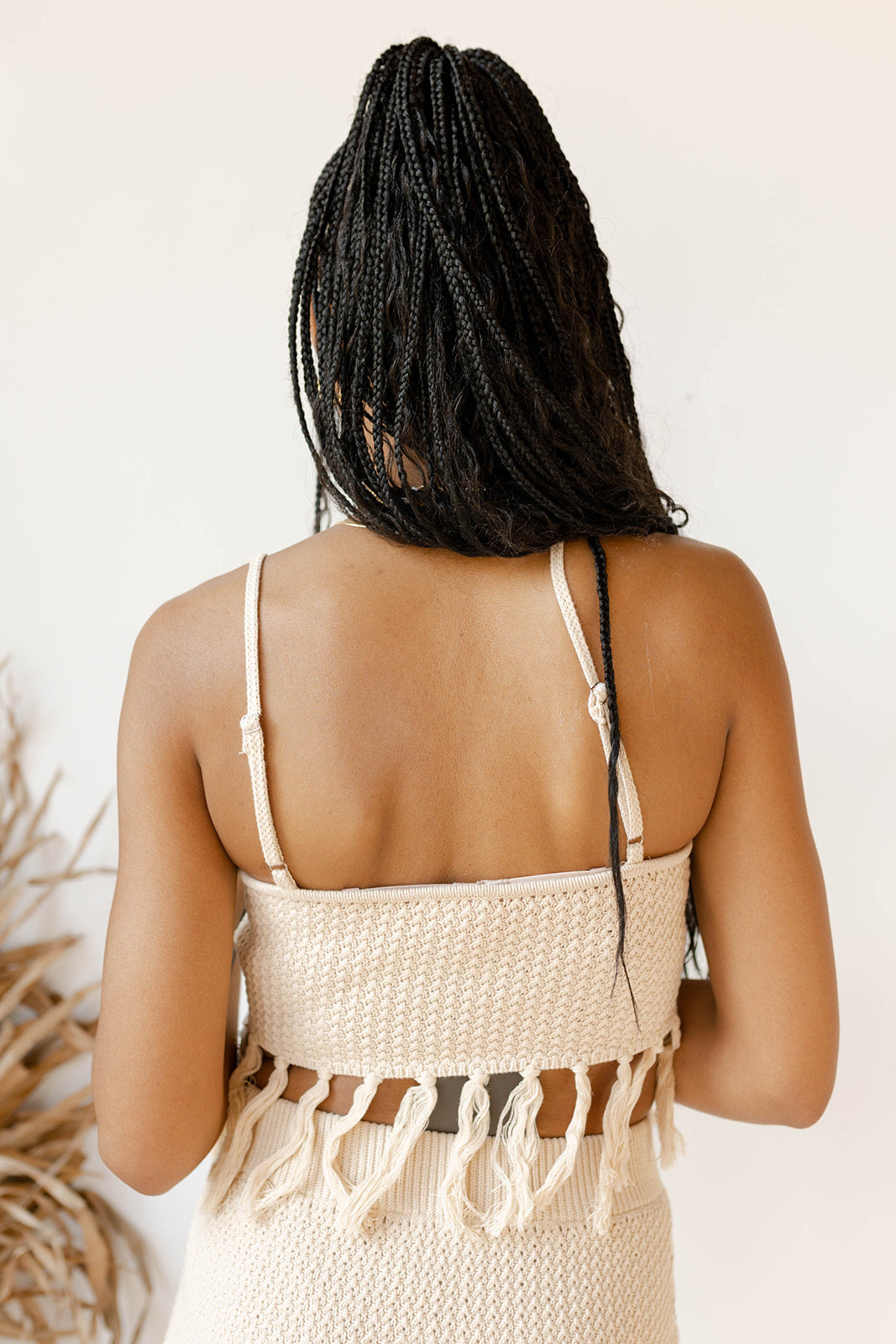 mode, come away with me tassle top