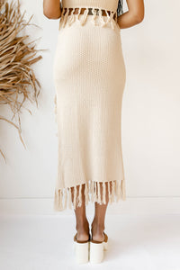 mode, come away with me tassle skirt