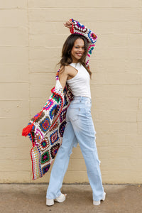 mode, harmony patch cardigan