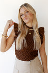 mode, palmer cable sweater top