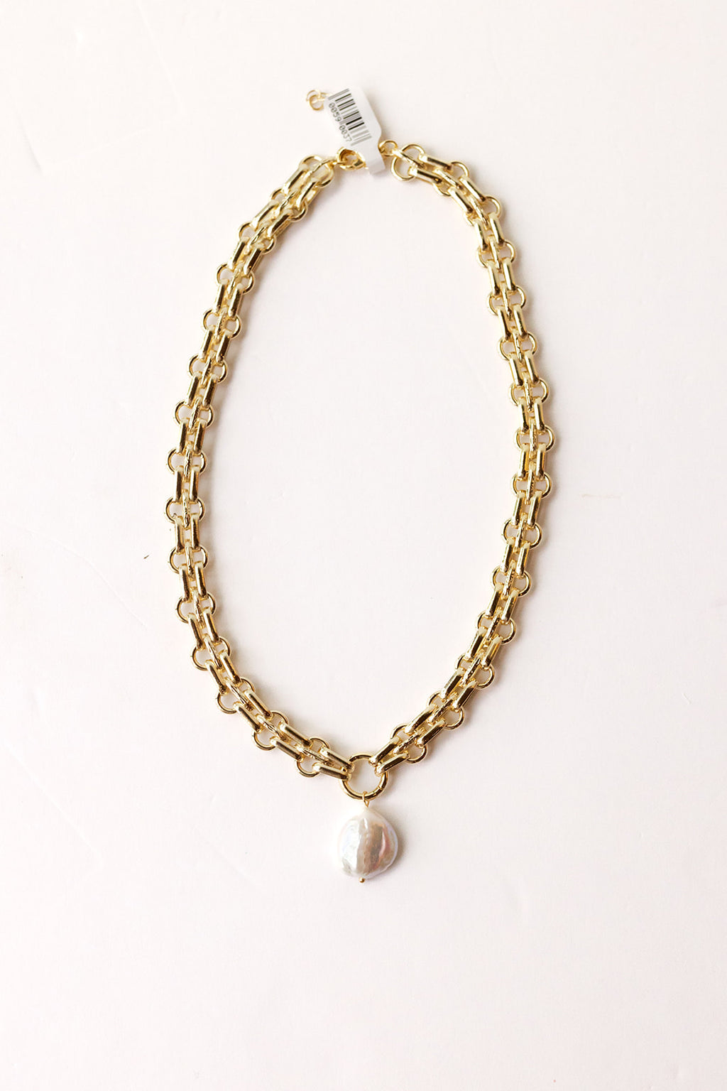 mode, pearl chain necklace