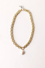 mode, pearl chain necklace
