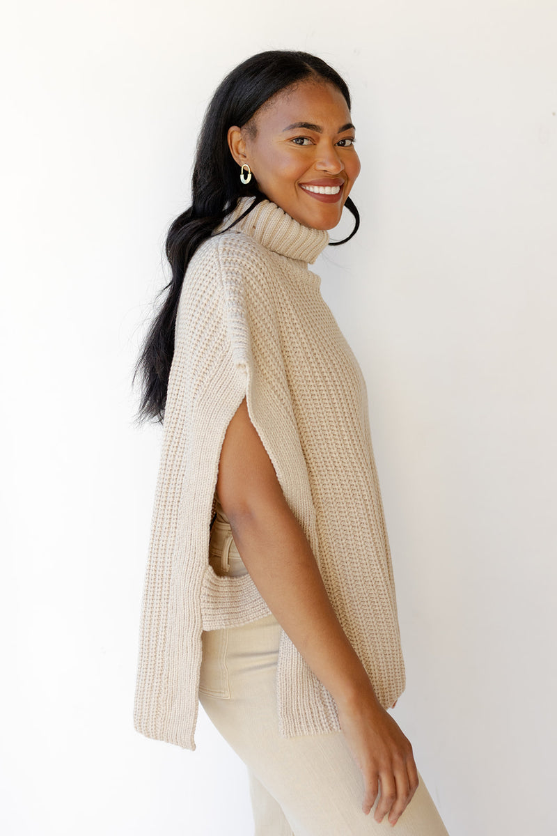 mode, theodora turtle neck vest