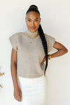 mode, simone power shoulder sweater