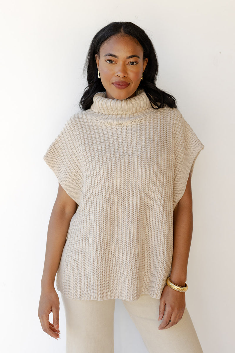 mode, theodora turtle neck vest