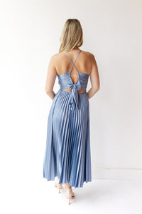 mode, sofie pleated midi dress