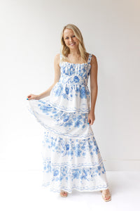 mode, lily floral maxi dress