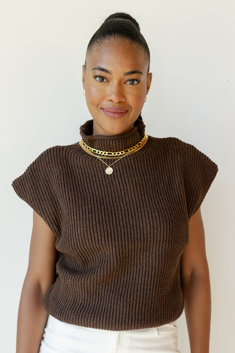 mode, simone power shoulder sweater