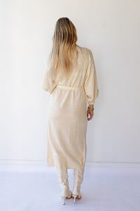 mode, rayne sweater wrap midi dress