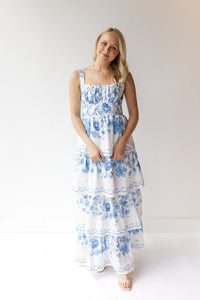 mode, lily floral maxi dress
