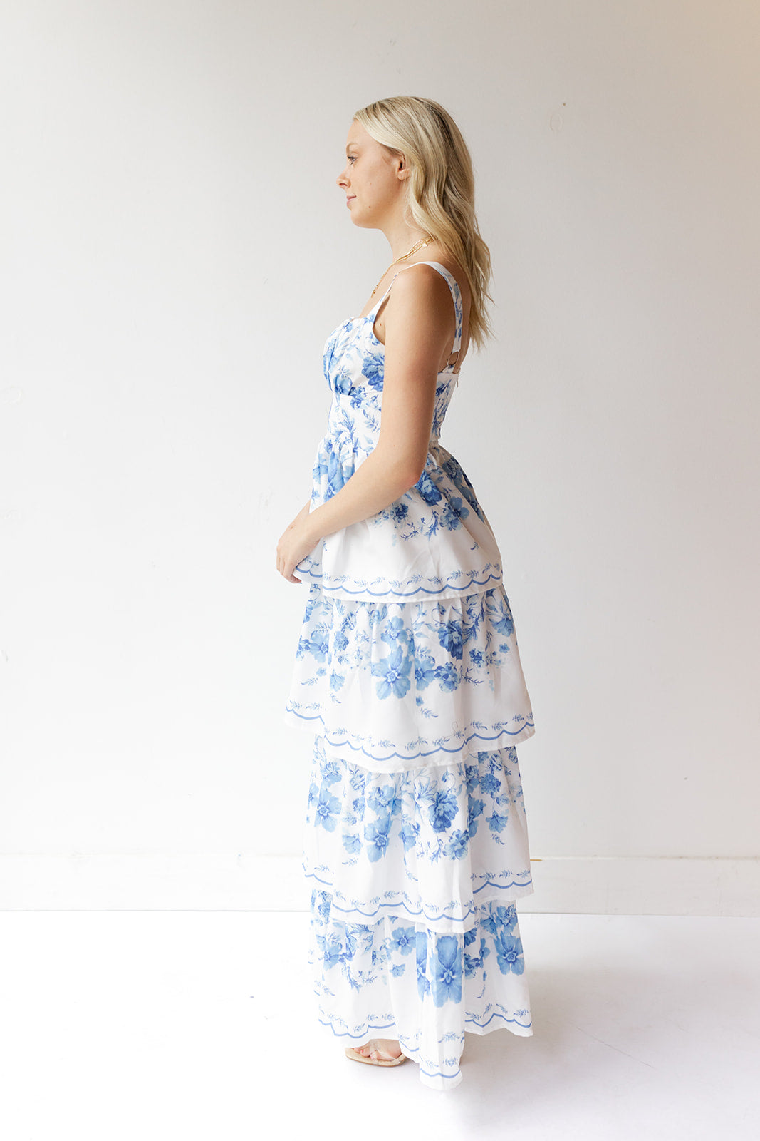 mode, lily floral maxi dress