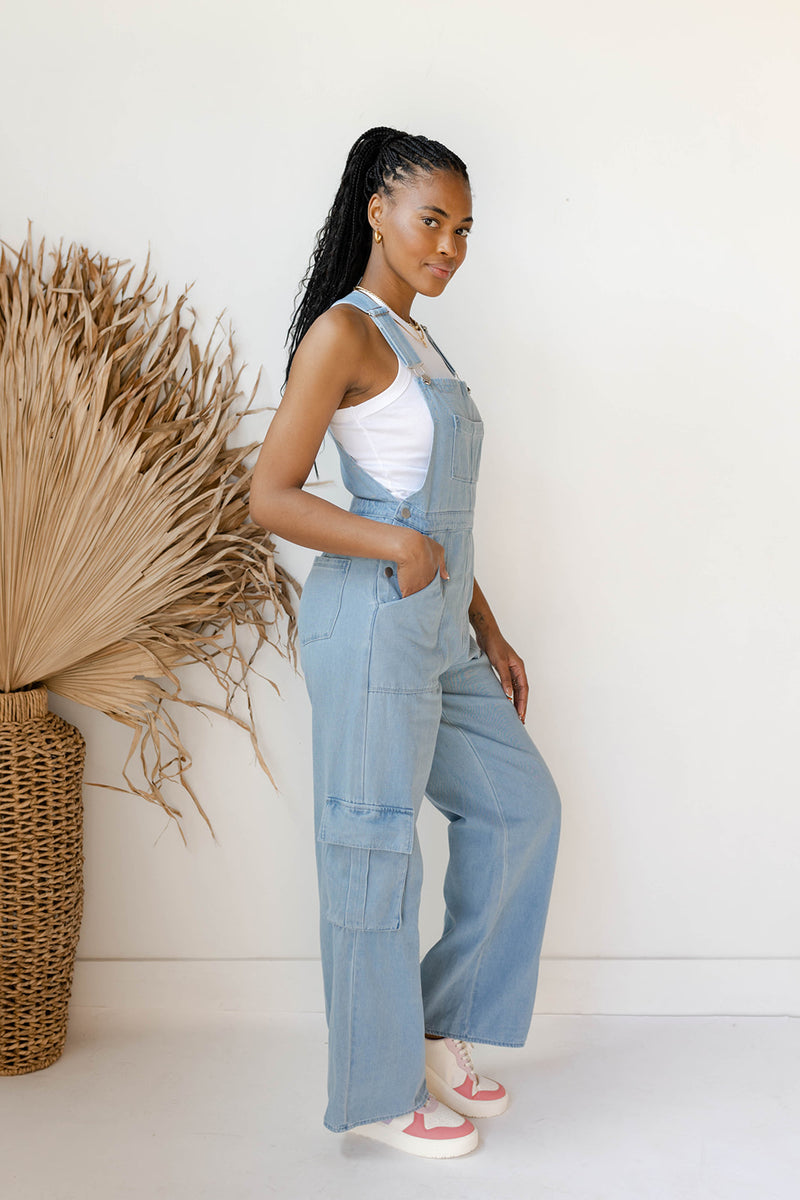 mode, camryn cargo jumpsuit