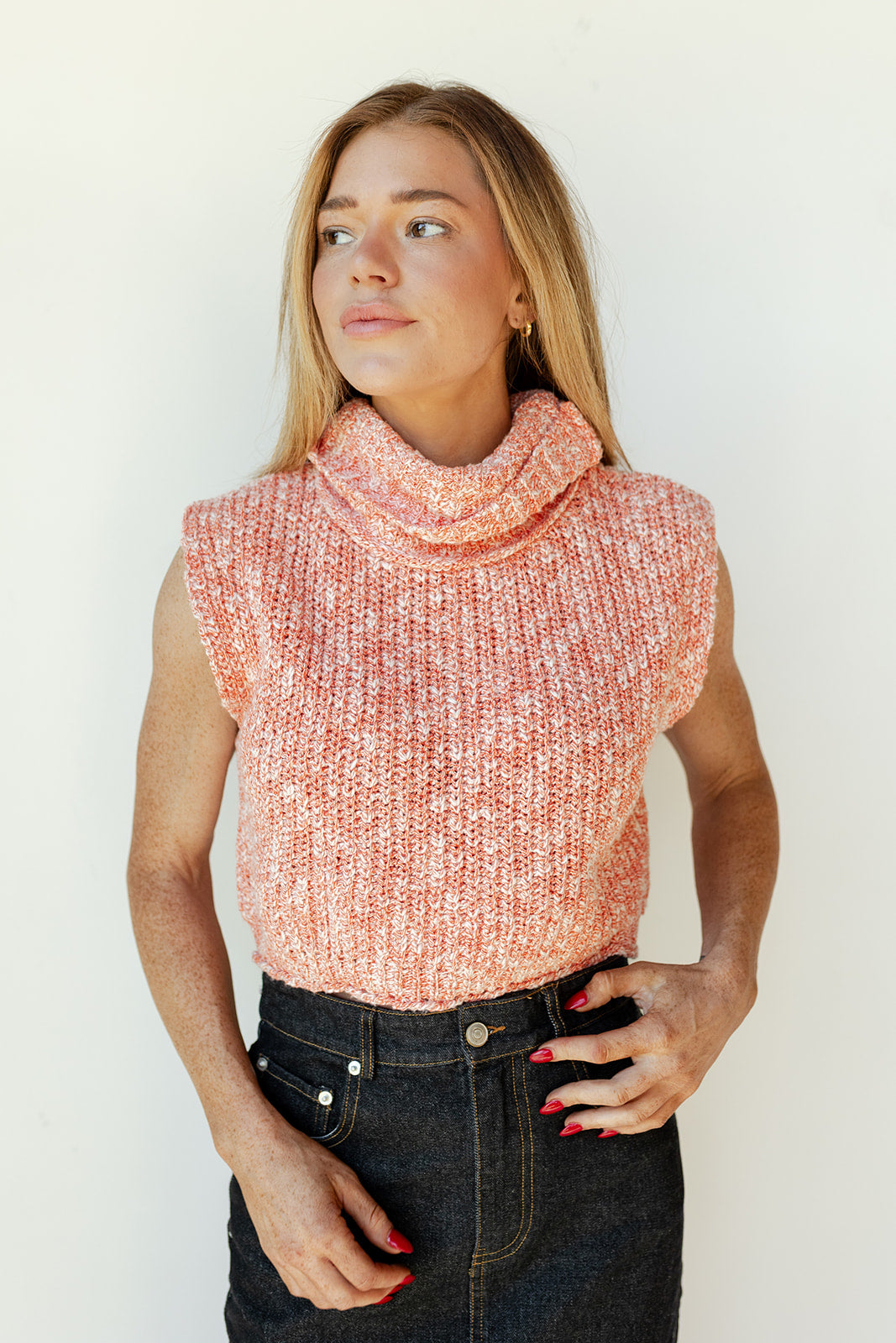 mode, tricia turtleneck sweater tank