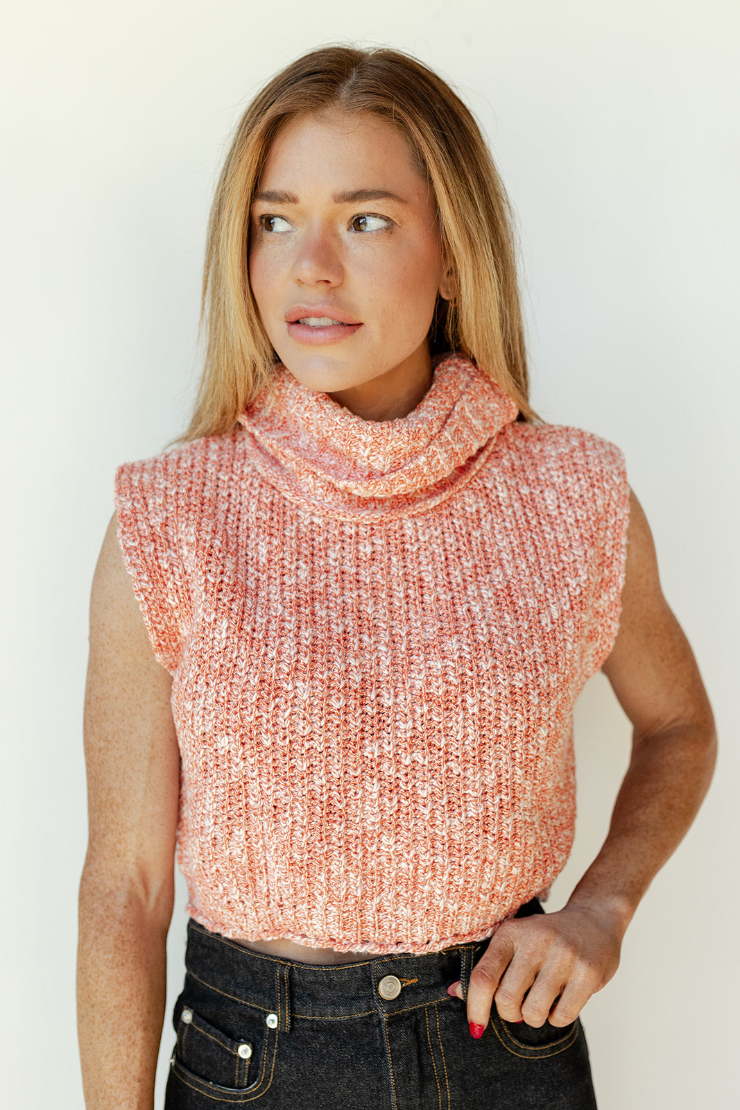 mode, tricia turtleneck sweater tank
