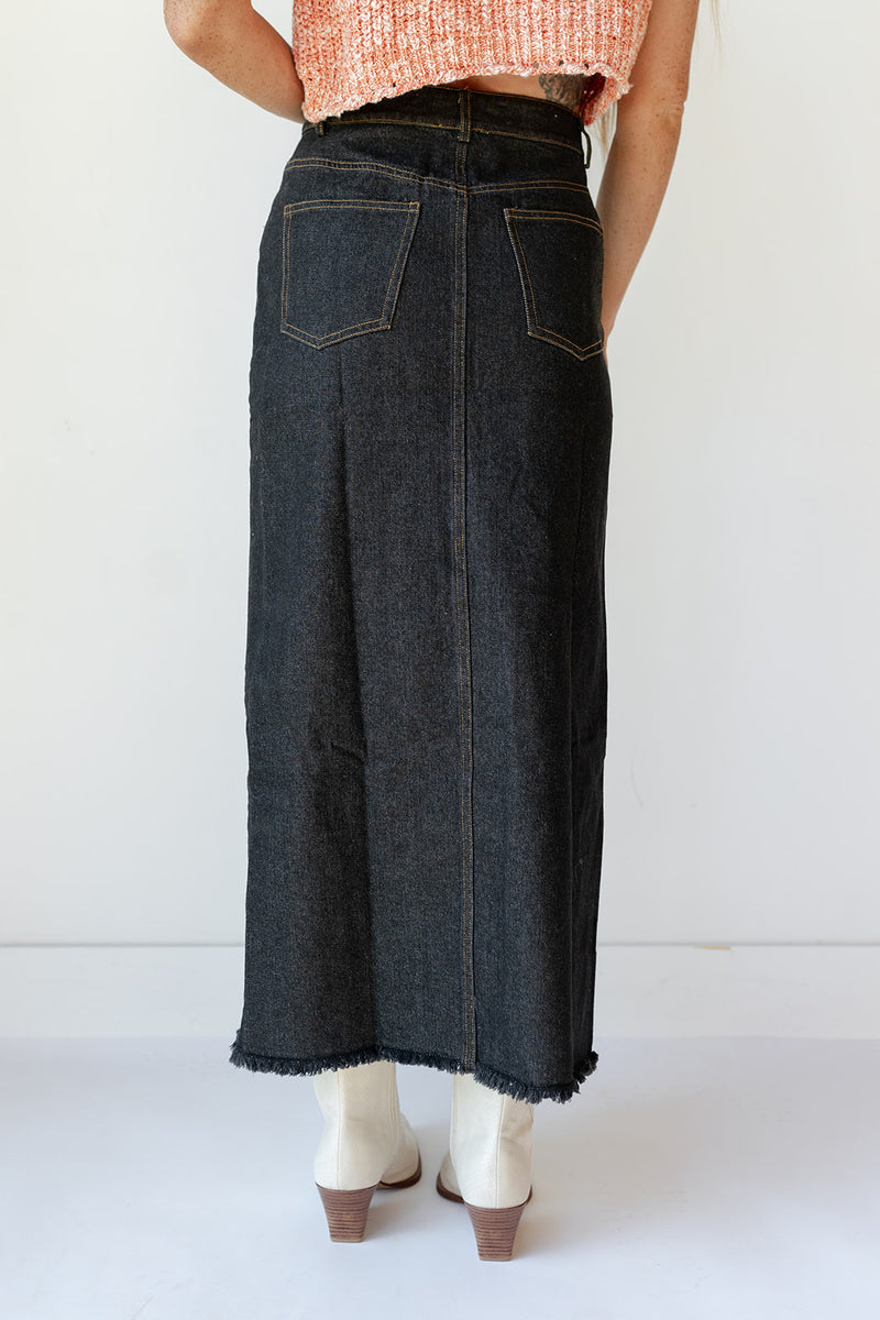 mendoza denim skirt